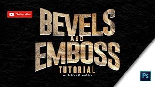 Bevel and Emboss Tutorial With Mez Graphics