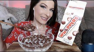 ASMR WHOPPERS IN MILK MUKBANG (No Talking) EATING SOUNDS  Natalie Nightwolf ASMR 