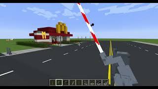 how to build a railroad crossing in minecraft 1.12.2