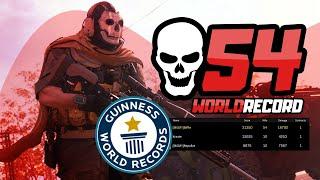 54 KILL *NEW* SOLO SQUAD WORLD RECORD!  (Modern Warfare Warzone)