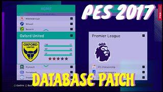 PES 2017 NEW DATA BASE PATCH SEASON 2024-2025 FOR ALL PATCH