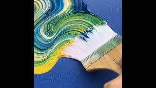 SUPER SATISFYING Colorful Paint Strokes by Artist Dan Huston a Modern Craft