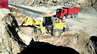 Loader SEM 660 Loading Sinotruk Dumper Howo 336 | Onloading DumpTruck |Road Construction