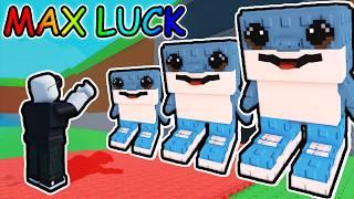 using INFINITE LUCK to get SECRETS in Roblox steal a brainrot...