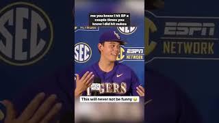 The greatest postgame interview and press conference in SEC baseball history  | #shorts