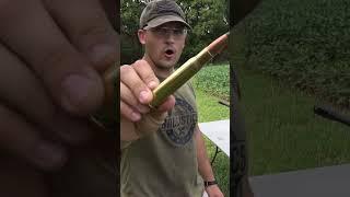 .50 BMG Armor Piercing Round Vs. Cast Iron Kettlebell (Kentucky Ballistics)