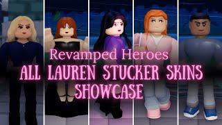 All Lauren Stucker Skins Quick Showcase || Heroes Online World [Revamped]