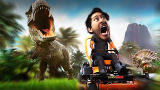 Lawn Mowing Simulator but with Dinosaurs