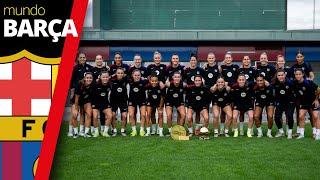 BARÇA | AITANA BONMATÍ ofrece su BALÓN DE ORO al equipo