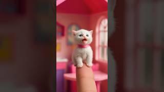 Tiny Cat Sings APT in Barbie House #trending #apt #cat #cute #ai #viralsong #shorts #DreamScreenAI