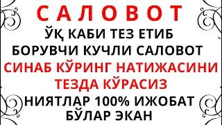 БУ СЕХРЛИ САЛОВОТНИ ХАР КУНИ АЙТИБ ЮРИНГ || саловотлар