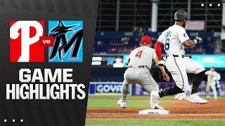 Phillies vs. Marlins  Game Highlights (6/16/25) | MLB Highlights