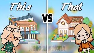 Toca Life World | Modern Mansion vs BIG FAMILY HOUSE  [ Full toca house gameplay ]