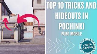 TOP 10 PARKOUR TRICKS: Pochinki - Hideouts and Parkour (Tips & Tricks) - PUBG Mobile