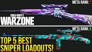 WARZONE: Top 5 BEST SNIPER LOADOUTS! Best META Sniping Setups!