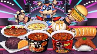 FNAF Security Breach Mukbang Animation spicy ramyun set eating