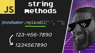 Useful string methods in JavaScript 〰️【4 minutes】