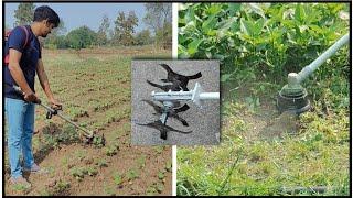Brush Cutter performance test50cc 4 Stroke, Petrol Operated Balwaan Krishi Back Pack Brush Cutter.