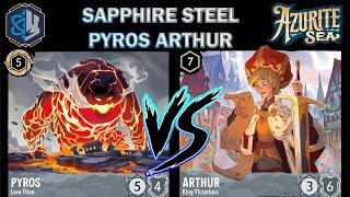  SAPPHIRE STEEL PYROS ARTHUR RAMP Boardwipe Build - Disney Lorcana Deck Profile