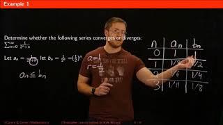 Convergence of Infinite Series: The Comparison Test