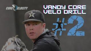 Vanderbilt Baseball Pitching Drill #2:  Core Velocity Belt Step Backs