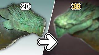 2D to 3D - MAKING a Jade Dragon Head in 3 DAYS ONLY