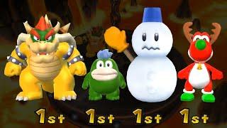 Mario Party 9 Step It Up - Bowser Vs Spike Vs Snowman Vs Yoshi