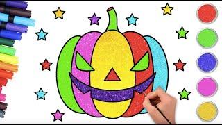 Aprende a dibujar Calabaza de Halloween  Dibujos de Halloween | Chiki-Arte | Dibujos para niños