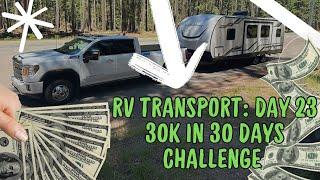 RV Transport: 23 Day Income Revealed