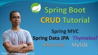 Spring Boot CRUD Tutorial with Spring MVC, Spring Data JPA, ThymeLeaf, Hibernate, MySQL