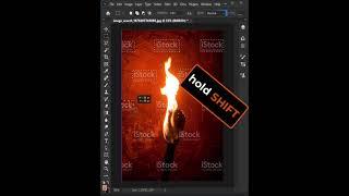 Remove Watermark in Photoshop -- Short Photoshop Tutorial #short #photoshop #tutorial