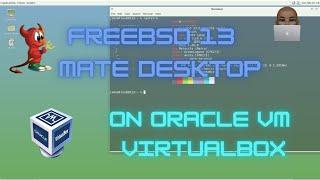 Install FreeBSD 13 with MATE Desktop on Oracle VM VirtualBox