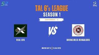 TAL BANGALORE | 6's LEAGUE SEASON 1 | CON 'C | MD 6 | REAL XFC VS ⁠INVINCIBLES BENGALURU |18.06.2025