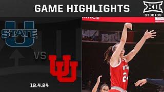 Utah State vs. Utah Game Highlights | 2024-25 Big 12 Women's Basketball