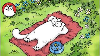 CAT TV - 1 HOUR VIDEO - Relax with Simon's Cat - Nature - Wildlife - Birdsong - Rain Sounds