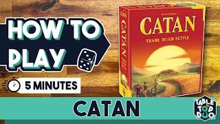 How To Play Catan in 5 minutes (Settlers of Catan Tutorial)