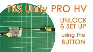 How to unlock and set up TBS UNIFY PRO 5G8 HV using the button and status LEDs - QUICK GUIDE