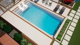 The Moore Family Courtyard Pool