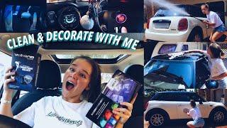 CLEANING AND DECORATING MY NEW CAR - AMAZON CAR ACCESSORIES (MINI COOPER)