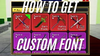 How To Get CUSTOM Font In Roblox