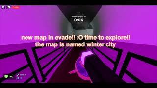 new map winter city in evade / saferoom area showcase!