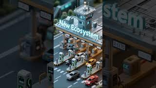 High-tech automated toll plaza