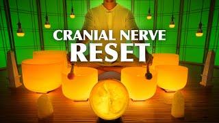 Cranial Nerve Sound Bath  -  Release & Reset Your Cranial Nerves  -  Crystal Singing Bowl Music