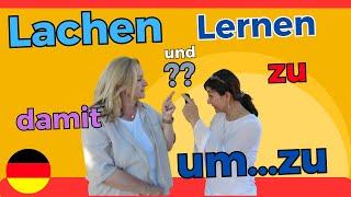 Mehr Beispiele mit  "zu, um...zu, damit", A2-B1 more examples with "to, in order to...to, so that"