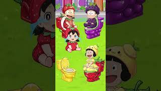 Did anyone enter Shizuka's strawberry toilet? #doraemon #nobita #trend #cartoon #shorts