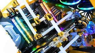 The ROYAL Treatment - $8500 Ultimate Water Cooled Gaming PC Build - G.Skill Trident Z RGB Time Lapse