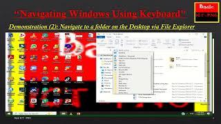 Accessing Desktop using keyboard   Part 2