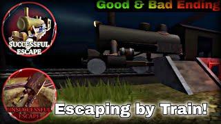 Roblox Gertrude | How to Escape asylum using train! (Bad and Good Ending)