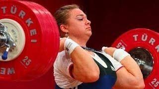 UNBELIVABLE !!!  Tatyana Kashirina New World Record 190 kg / 419 lbs Clean & Jerk, Poland 2013