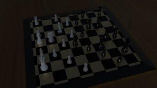 Unbeatable Computers Duel Each Other (Blender Animated Chess Game)